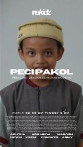 Peci Anak Pakol ROKIDZ Sholat Shalat Pakol Afghan Taliban Kopiah Songkok Anak Rokidz by ROSAL