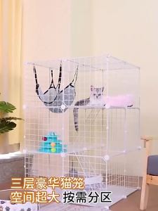 Large Three-layer Foldable Cat Cage