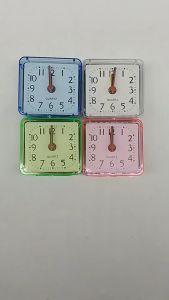 Alarm Clock Square Portable Plastic Table Clock Battery Operated Bed Clock Student Adult/ Jam Loceng Petak