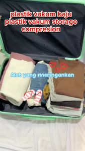 VB-06 Plastik Vakum Baju vacuum Storage Compression Travel Bag Kompresi Untuk Simpan Baju Selimut Bantal