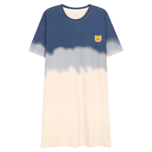 miiow | Catwoman Pure Cotton Sleepwear Womens Style 2025 New Summer Short Sleeve Nightgown With Chest Pad Plus Size Cute Home Clothes