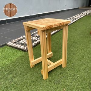 (SMALL SIZE) High Sitting Stool Wooden Long | Standard Sitting Stool Small Wooden | Sitting Chair | Wooden Stool Solid Wood Portable Chair | Wood Chair Small Chair Stool Chair | Wooden Kids Chair Camping Equitment Wooden Bench Camping 标准坐凳 实木制品 木质長脚凳