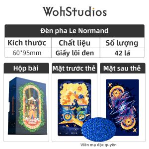 WohStudios | Rider Lenormand Card Game Deck Replacement Tarot Card Set Board Game Trading Card Game Compact Size Gift for Adults Kids