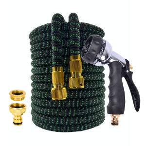 High-Pressure Car Wash Clean Nozzle Flexible Blackish Green Garden Hose Expandable Magic Hose Gardening Irrigation Tools