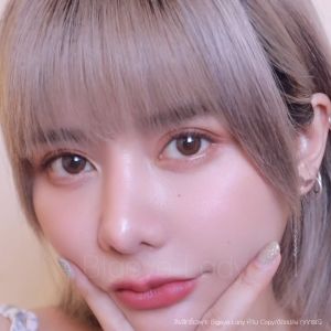 Honey bee (Brown) ค่าสายตา 0.00-10.00 คอนแทคเลนส์