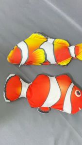 Mainan Kucing Bentuk Ikan Boneka Tahan Gigitan Mainan Ikan Bergerak Mainan Fish Cat Toys 28CM