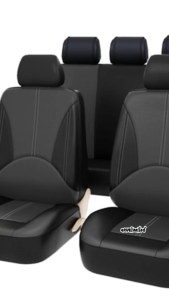 KIA RIO Seat Cover 5 Front Seat Back Seat Headrest Cover - Stain Protection Breathable Material Easy Installation