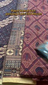 Paket Hemat 5 Pcs Kain Panjang Batik Samping Kebat & Jarik Ibu Melahirkan / Promo Spesial Dapatkan 5 Kain Panjang