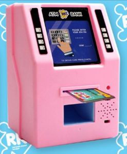 mainan atm anak / mainan atm mini / mainan celengan mesin atm bank