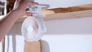 Portable USB Mini Handheld Clip Fan Convenient And Ultra-quiet Electric Fan Rechargeable Student Cute Small Cooling Ventilador