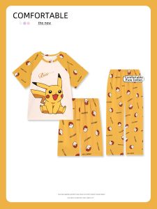 QIANSHUIMILU | Pure Cotton Thin Childrens Pajama Set