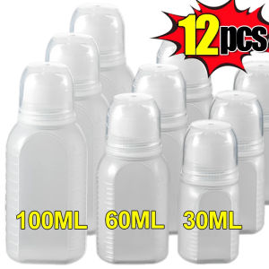 12Pcs Portable Mini Condiment Squeeze Bottles Plastic Salad Ketchup Dispenser Seasoning Storage Container Household Kitchen Gadgets