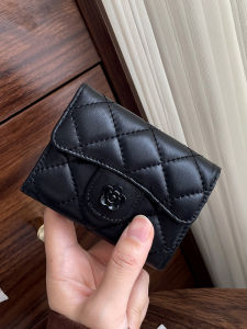 Genuine Leather Multi-Card Slot Womens Wallet Large Capacity Accordion Style Card Holder Elegant Compact Size by Ebora