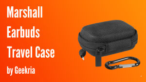 Geekria เคสหูฟังเข้ากันได้กับโหมด II JBL T280 TWS Momentum True Wireless 2หูฟังไร้สายของแท้เปลี่ยนเปลือกแข็งปกป้องกระเป๋าเดินทาง (สีดำ)