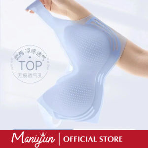 Maniyun Summer Cooling Bra Women Soft Support Seamless Push Up Bra Non-wired Comfort Breathable Bra