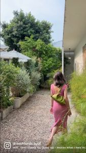 Yuzu เดรสยาว ผ้ายืด มี texture น่ารัก | Dressfriends.bybf