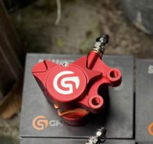 KALIPER GROZA SHIRO 2P Original Universal All motor pengeriman rem 2 piston