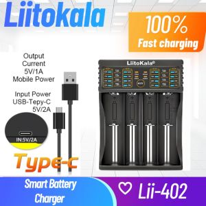 Liitokala LII-402 Universal Smart Battery Charger for 18650 26650 18500 And Other Sizes - Multiple Battery Compatibility