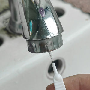 10Pcs Shower Head Cleaning Brush Gap Hole Anti Clogging Cleaning Brushes White Small Brush Pore Gap Clean For Shower Head Phone Gap Hole