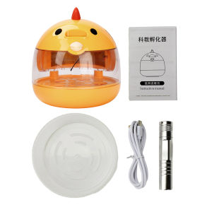 Aideepen | Fully Automatic Mini Egg Incubator Clear Cover Constant Temperature Control Circulating Air Duct Independent Water Injection