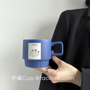 Cốc Cà Phê Gốm Sứ Sáng Tạo 320ml Cốc Thủy Tinh Đơn Giản Cho Cặp Đôi Văn Phòng Cốc Đựng Nước Dùng Tại Nhà