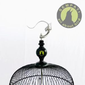 SEMPATI Gantungan Lipat Motif Garuda & Tutup Oli Alumunium Sangkar Kandang Burung Murai Lovebird Kotak Pleci GTGARUDA