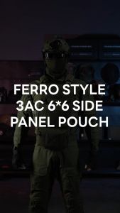 Ghost Action Tactical Side Panel Pockets for FCPC Cummerbund with Hook FERRO Style 6x6 3AC Side Pouch Tactical Accessory 6518