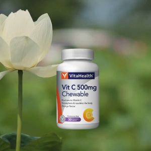 VITAHEALTH VIT C 500MG CHEWABLE ORANGE FLAVOUR [ EXP DATE : 5/11/2026 ] [ SUPPLEMENT FOR IMMUNITY ]