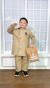 Jas Hujan Anak Laki-laki & Perempuan Mantel Hujan Karakter Bahan PVC