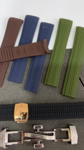 Dây Đeo Đồng Hồ Patk Bằng Cao Su Silicone Đầu Cong 21mm