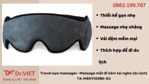 Travel eye massager- Massage mắt đi kèm tai nghe (du lịch) TA-MSKV100BK-EU