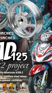 VÀNH MÂM LEAD 125 ( 4 VALVE )  GIORNO 125  STYLOSCOPPY 2.5 & 2.75 - 12 INCHES  BST racing RIM OZ611-F2 A3T 02