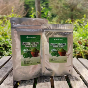 Daun Kelor Bubuk Murni Herbal Kering Asli Tanpa Campuran Original Melati Noni
