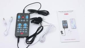 Recording Sound Card M10 Voice Changer Device Handheld Live Sound Card Sound Board Set for Podacsting Broadcasting Singing Recor
