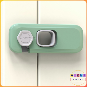 Amoki Self-adhesive Baby Locks for Cabinets Drawers and Fridges