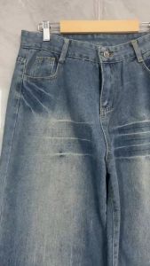 Mens for jeans loose straight maong for men comfortable long pants baggy Korean street style