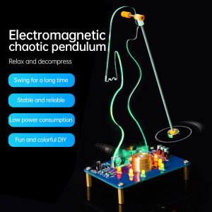 DIY Electronic Kit Electromagnetic Swinging Induction Teaching and Training Welding Practice Parts Colorful Mermaid or Leaf