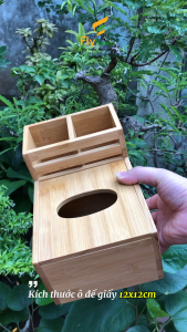 Khay Đựng Đũa Thìa Gia Vị Đa Năng Bằng Gỗ Tre Sang Trọng cho nhà hàng quán ăn - Flybamboo