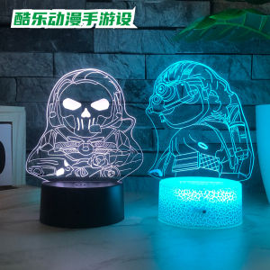 Delta Force Game No Name Red Wolf Eats Gold Rose Figurine Night Light Boy Birthday Gift ของเล่นโมเดล ของสะสม ของเล่น