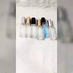 10 มล 10 ชิ้น ขวดสเปรย์น้ำหอมใส ขวดเติมน้ำหอมแก้วแบบอะตอมไมเซอร์ ขวดน้ำหอมแบบบรรจุภัณฑ์ย่อยแบบพกพาสำหรับการเดินทาง ขวดบรรจุน้ำหอมแบบเติมได้