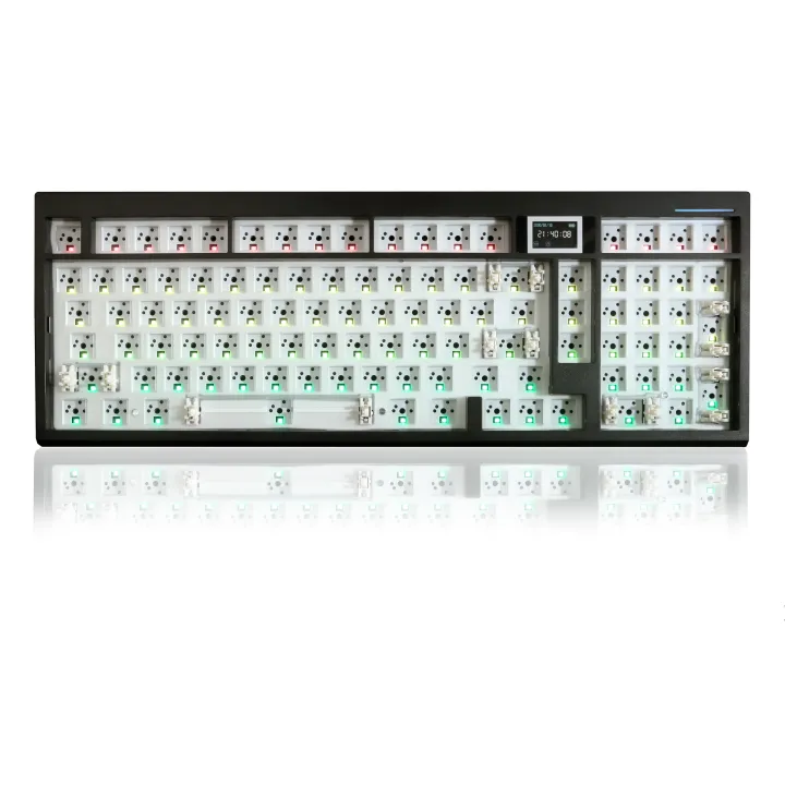 GMK98 Mechanical Keyboard KIT With Display Screen RGB Backlit Gasket Structure Gaming Hot Swap Keyboard for VIA /QMK Customized