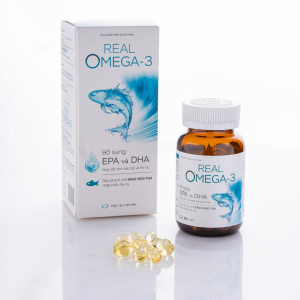 TPBVSK Real Omega 3 H/90v - Bổ sung DHA và EPA hỗ trợ não bộ và thị lực khoẻ mạnh
