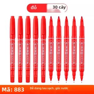 HERO | Bút Đánh Dấu Hai Đầu Hero 883 Dùng Mực Nước Dành Cho Học Sinh Dùng Để Phác Thảo & Vẽ Có Thể Xóa Được Nét Mảnh Màu Đen/xanh Dương/đỏ - Bộ 10 Cây