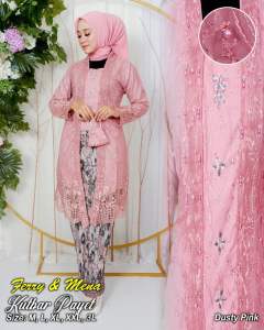 Setelan kebaya tunik kutu baru payet Tersedia Ukuran Jumbo LD 130 jumbo