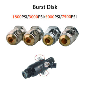 HPA Scuba CO2 Air Tank Pressure Regulator Burst Disk Safety Screw 1.8K3K5K7.5K Relief Regulating Valve Soft Sheet Fittings