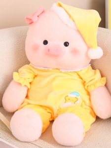 หมากรุกตุ๊กตาผ้าฝ้ายนุ่มสำหรับนอนหลับสบายๆ หมีน่ารัก หมีผ้าฝ้ายนุ่มสำหรับเด็กและวัยรุ่น อุปกรณ์เสริมในห้องนอน