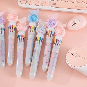 Bút Bi 10 Màu Hình Động Vật Dễ Thương bút đánh dấu tiện dụng làm quà tặng Cho Học Sinh-HAUSE