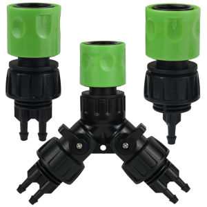 KESLA 1pc Tap Adapter 1Way 2-Way 4-Way Splitter Drip Irrigation Garden 1/4 Hose Automatic Watering System Kit Bonsai Pot Plant