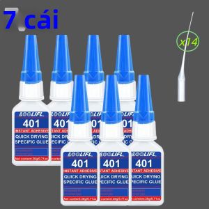 LOOLIFL | Keo Dán Tức Thì Siêu Mạnh 401 20ml 1-7 Que Keo Đa Năng Khô Nhanh Cho Gốm Sứ Nhựa Kim Loại Thủy Tinh - Hộp Đựng Dạng Bút