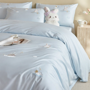shui yang | Bộ Drap Giường Bông Dài Dành Cho Trẻ Em Đáng Yêu